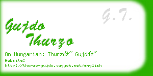 gujdo thurzo business card